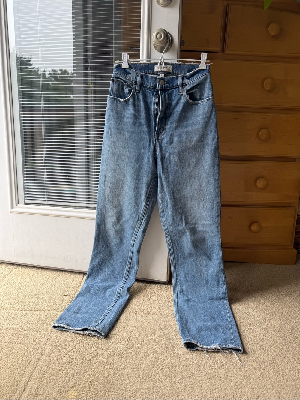 Abercrombie & Fitch Light Blue Straight Leg Jeans